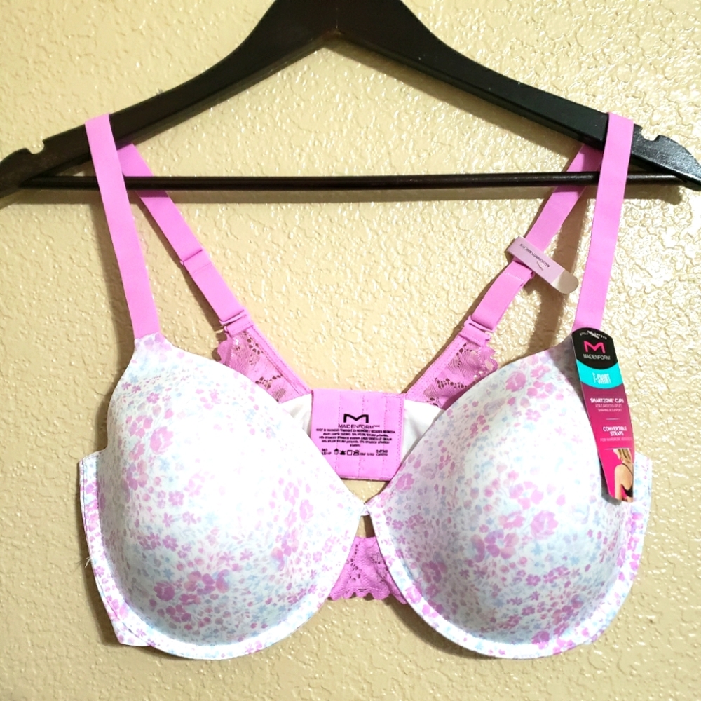 NWT Maidenform Women's One Fabulous Fit 2.0 Full Coverage Floral Underwire Bra